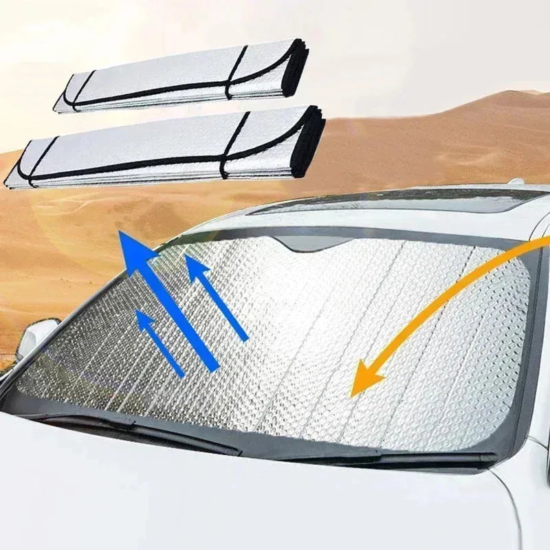 Car front and rear sun visors Car windshield Summer sun protection Heat Insulation Window sunshade Car interior sun visor