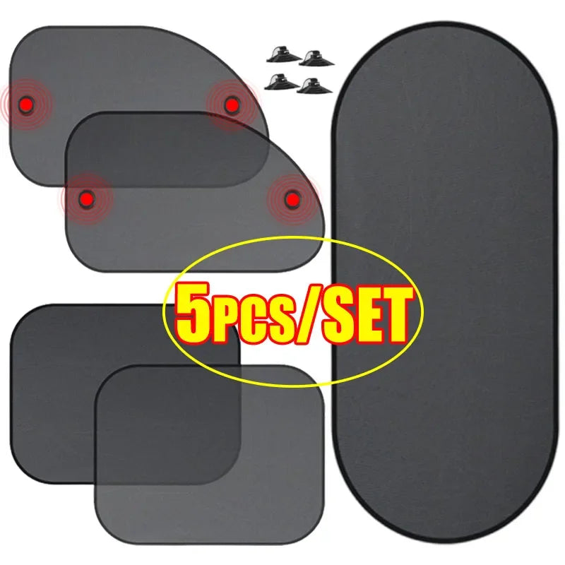 Car Window Sunshade – Mesh UV Protection for Side & Rear Windows
