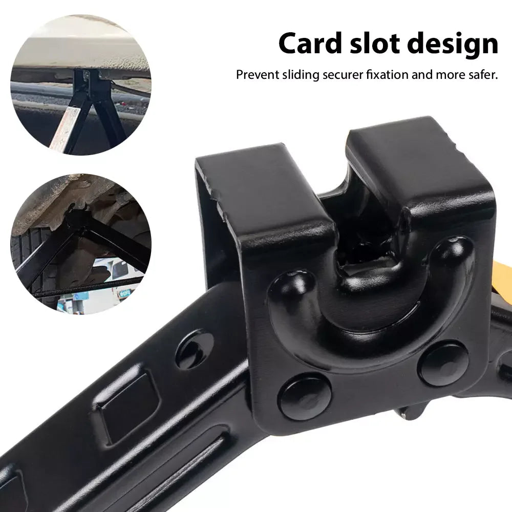 2T/3T Car Scissor Jack with Wrench – Emergency Crank Lift for SUVs & Vehicles