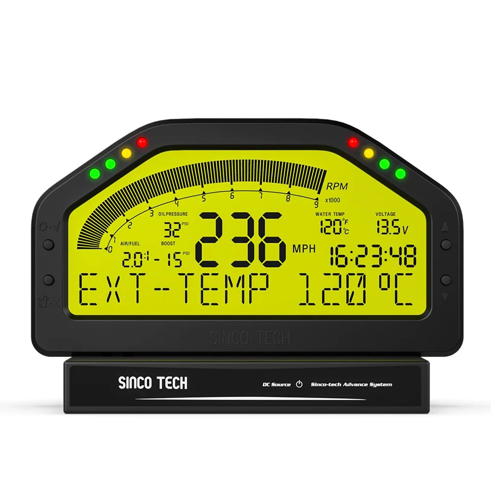 DO904 Bluetooth Race Gauge – Car Tacho Dashboard Sensor Kit with LCD Screen
