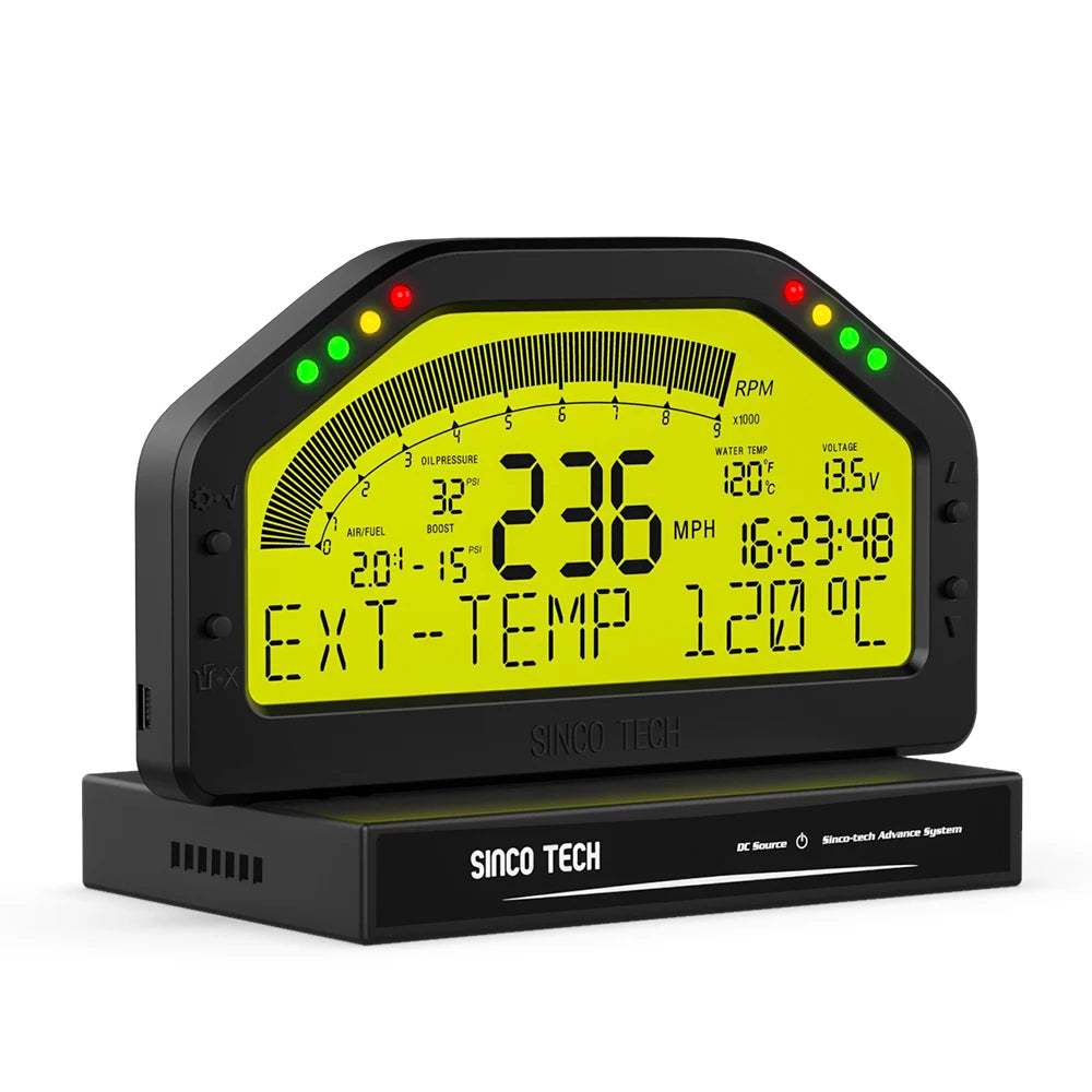 DO904 Bluetooth Race Gauge – Car Tacho Dashboard Sensor Kit with LCD Screen