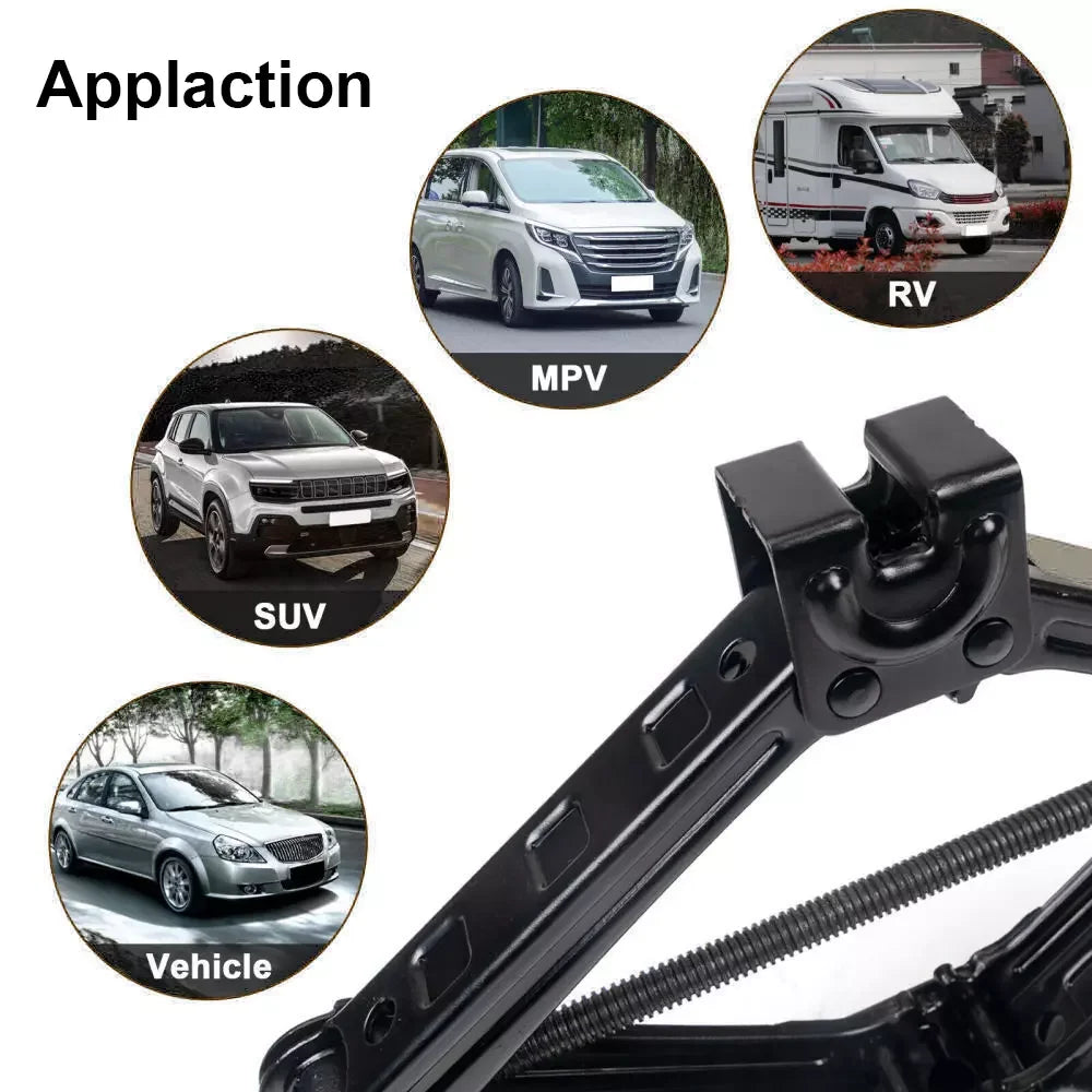 2T/3T Car Scissor Jack with Wrench – Emergency Crank Lift for SUVs & Vehicles