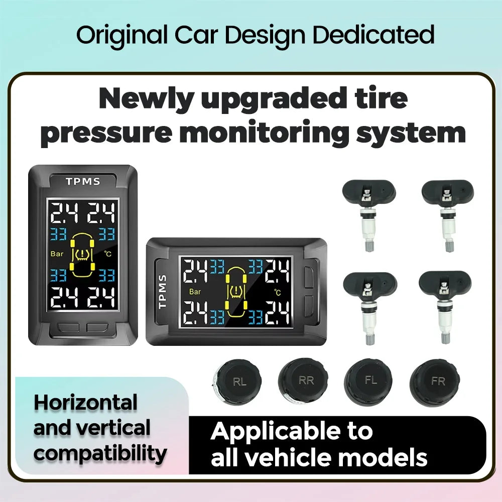 Intelligent TPMS Tire Pressure Monitoring System – Compact & Car-Specific Design