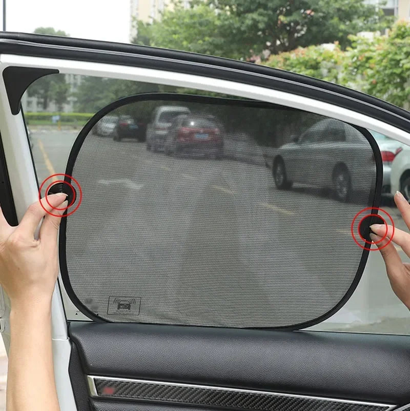 Car Window Sunshade – Mesh UV Protection for Side & Rear Windows