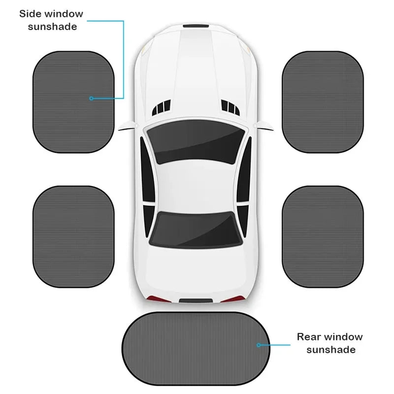 Car Window Sunshade – Mesh UV Protection for Side & Rear Windows