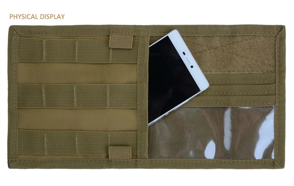Car Sun Visor Organizer – Molle Panel with Zipper Pouch & Glasses Clip