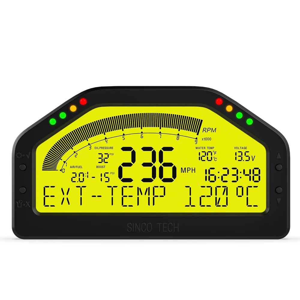 DO904 Bluetooth Race Gauge – Car Tacho Dashboard Sensor Kit with LCD Screen