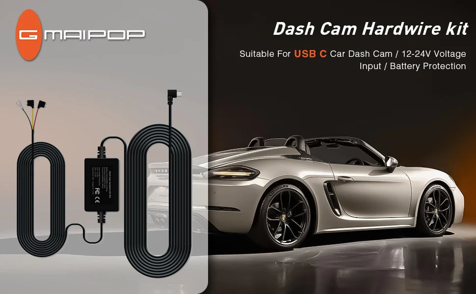 4K UHD Front & Rear Dash Cam with WiFi, HDR Night Vision & 24H Parking Mode