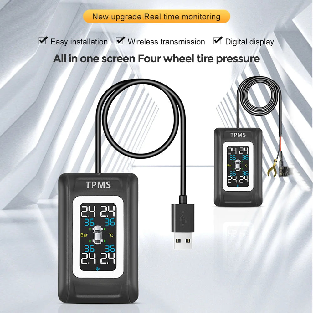 Intelligent TPMS Tire Pressure Monitoring System – Compact & Car-Specific Design