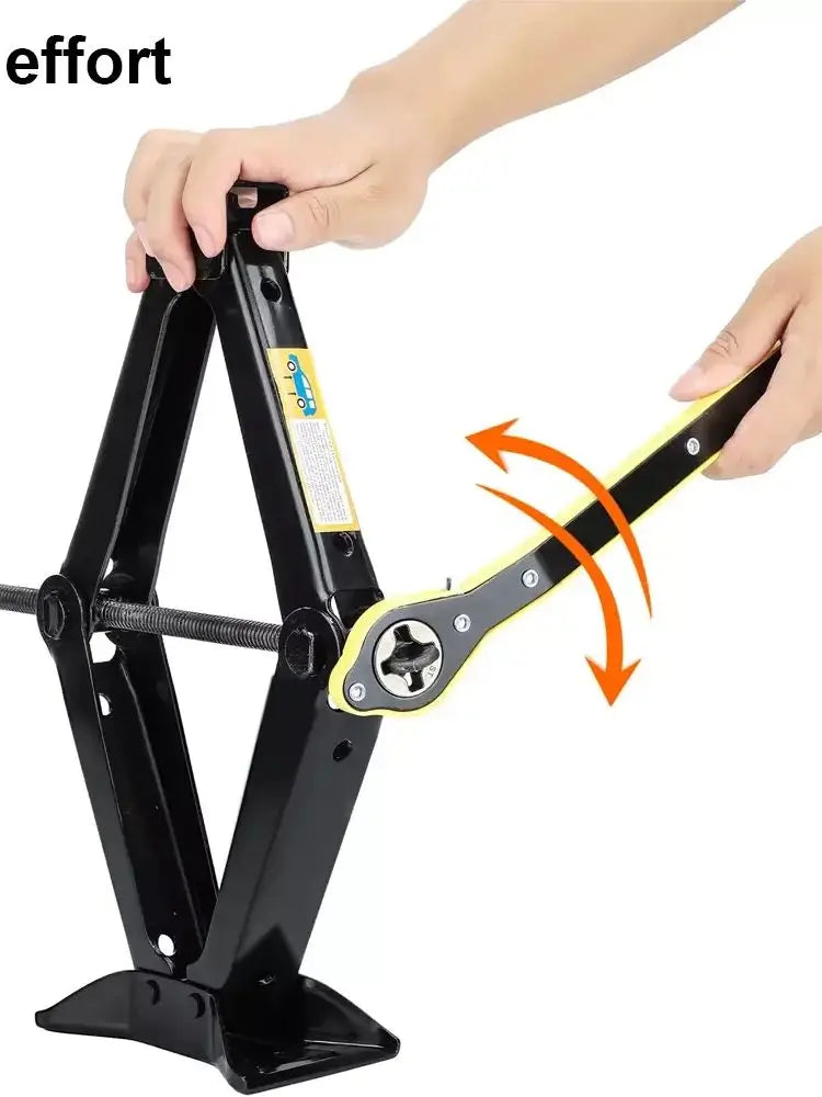 2T/3T Car Scissor Jack with Wrench – Emergency Crank Lift for SUVs & Vehicles