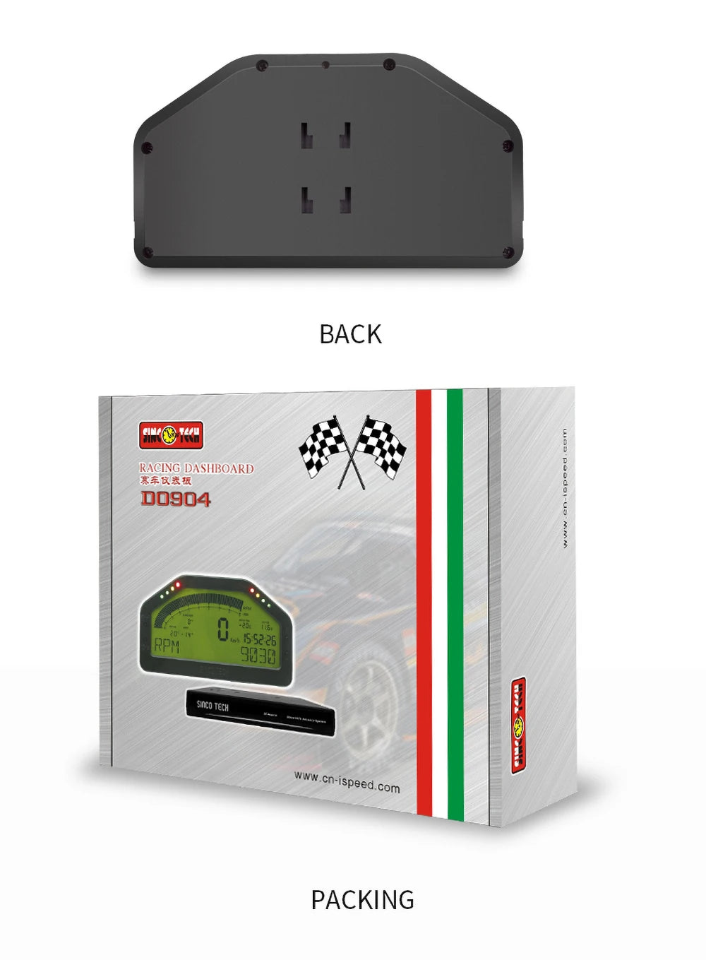 DO904 Bluetooth Race Gauge – Car Tacho Dashboard Sensor Kit with LCD Screen