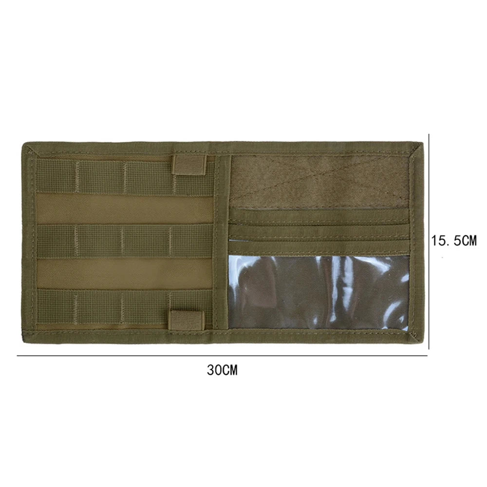 Car Sun Visor Organizer – Molle Panel with Zipper Pouch & Glasses Clip