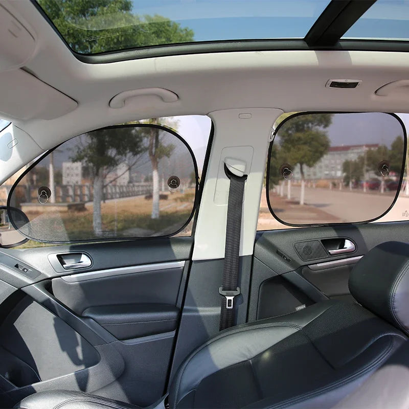 Car Window Sunshade – Mesh UV Protection for Side & Rear Windows