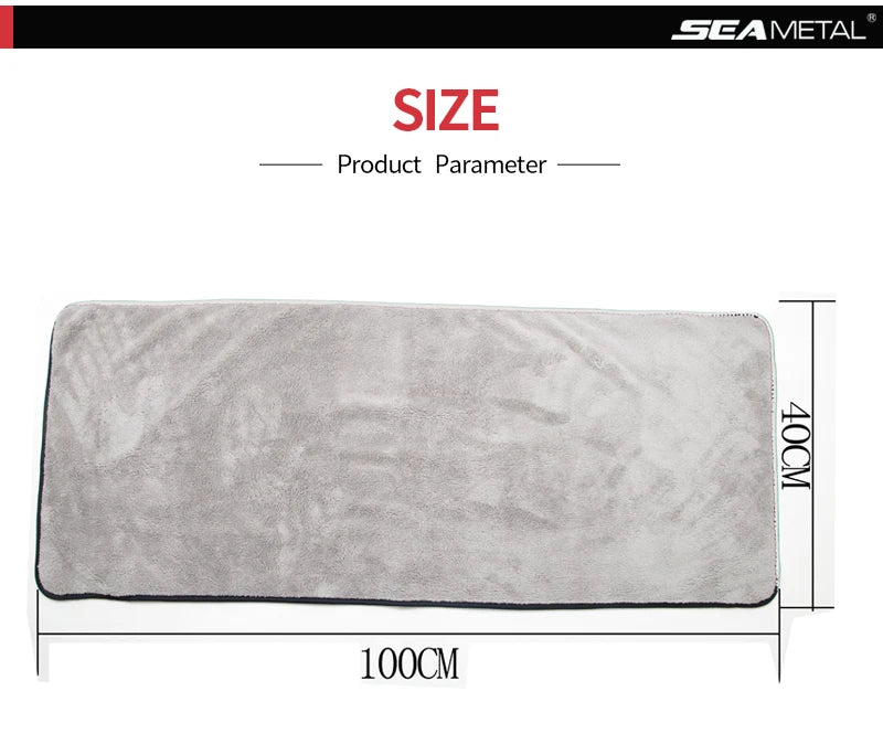 SEAMETAL Ultra-Soft Microfiber Car Washing & Drying Towel – High Absorbency