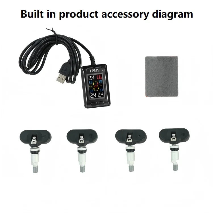 Intelligent TPMS Tire Pressure Monitoring System – Compact & Car-Specific Design