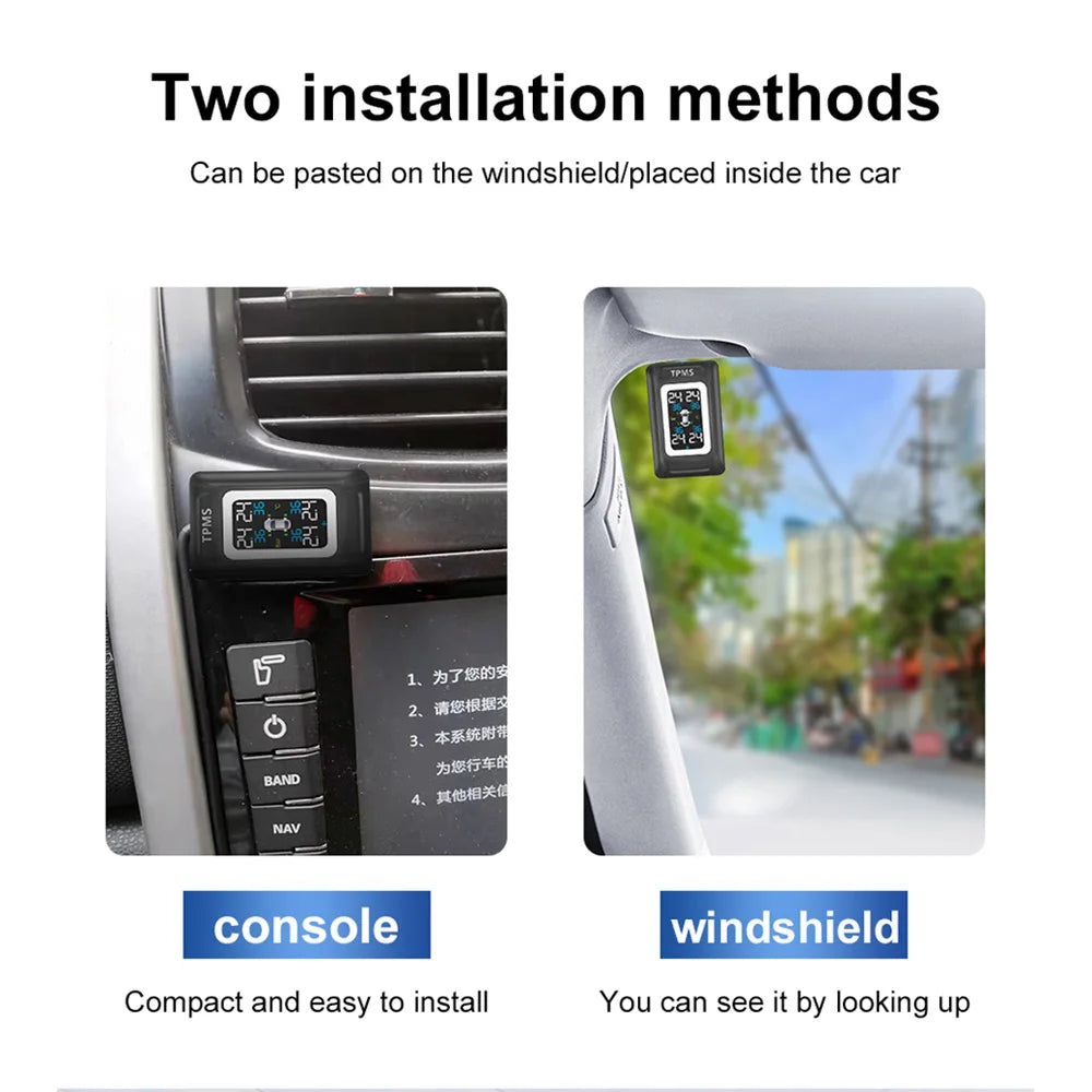 Intelligent TPMS Tire Pressure Monitoring System – Compact & Car-Specific Design