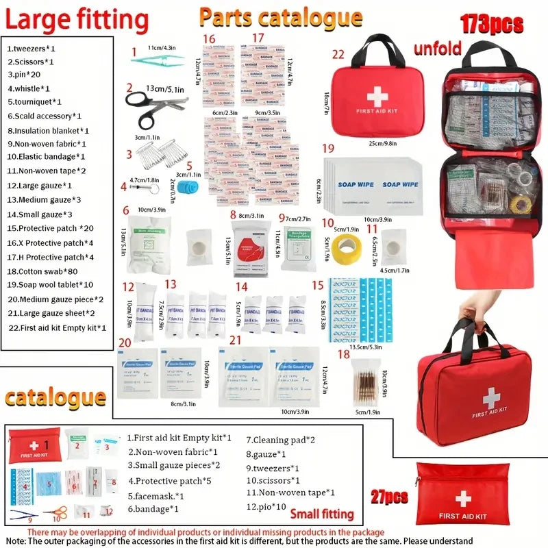 Portable Car First Aid Kit – Compact Emergency Health Kit